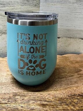 Polar Camel 12 oz. Wine Tumbler Blue